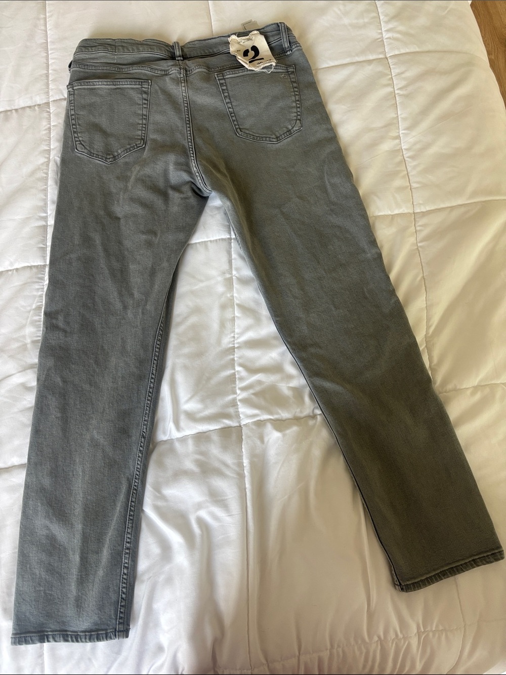 Rag & Bone Grey Slim Straight Jeans